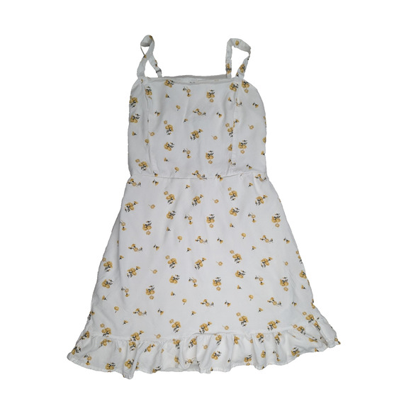 Hollister Floral Babydoll Mini Dress Ruffle Girly Size Small Adjustable Straps - Picture 1 of 10